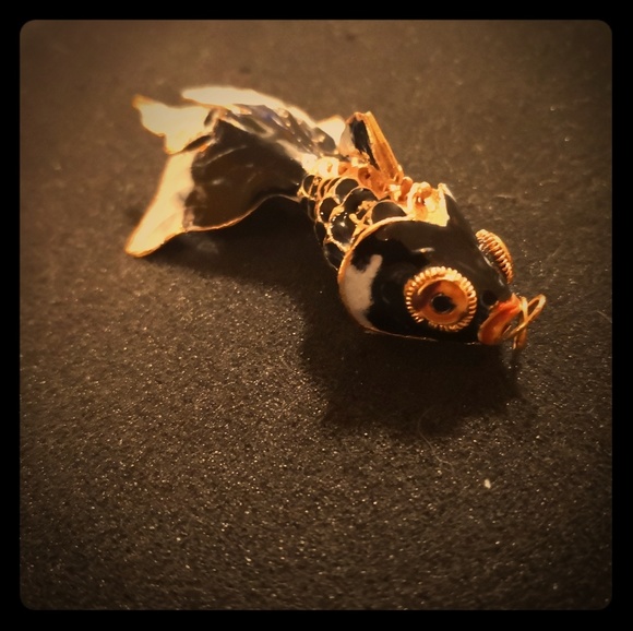 custom hand made Jewelry - Vintage enamel Asian articulated fish pendent custom hand made Jewelry - Vintage enamel Asian articulated fish pendent